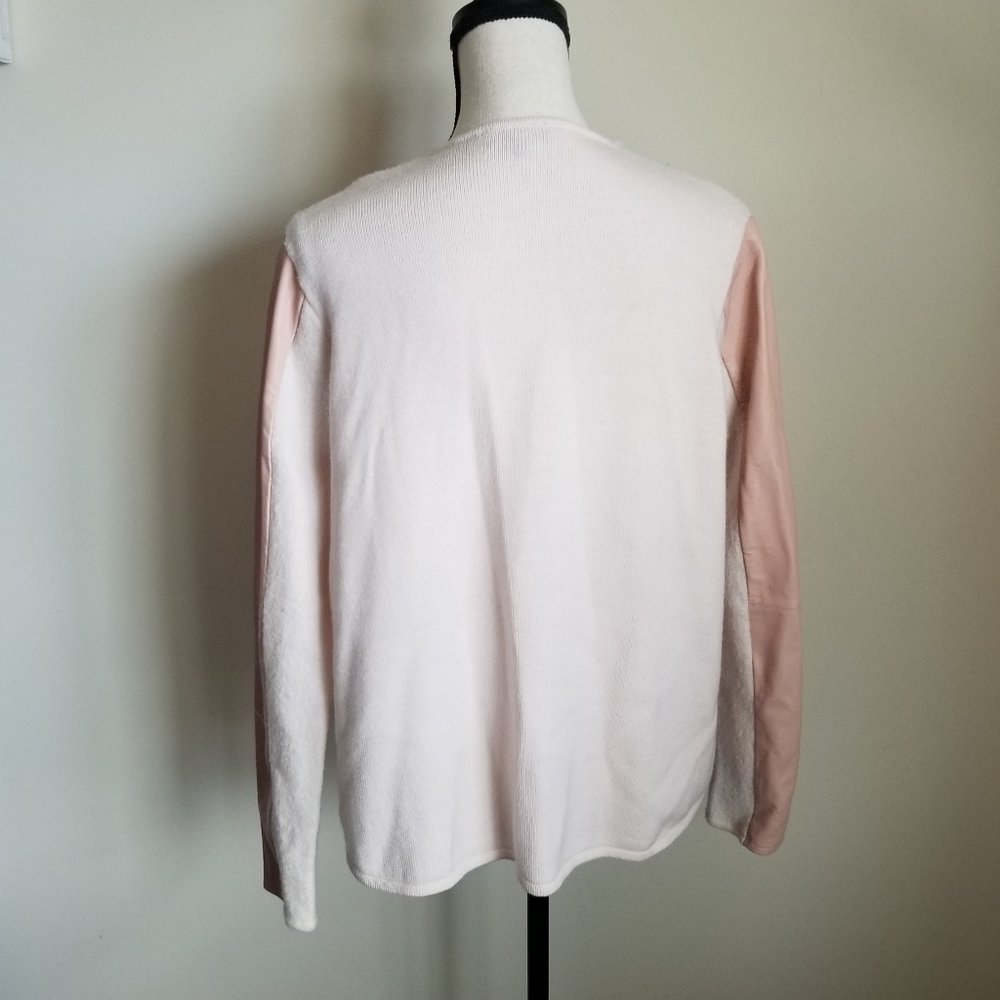 Ted Baker London Wool Leather Open Front Jacket - Picture 4 of 8
